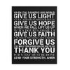 Christian Prayer Jigsaw Puzzle I Genesis Collection I Faith Typography Art