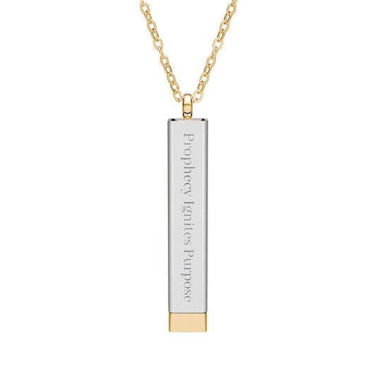 Hidden Message Sliding Bar Necklace I Ghost Collection