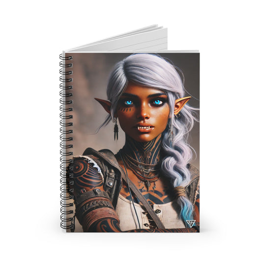 Fantasy Spiral Notebook I Genesis Collection I Mora Arcane Warrior
