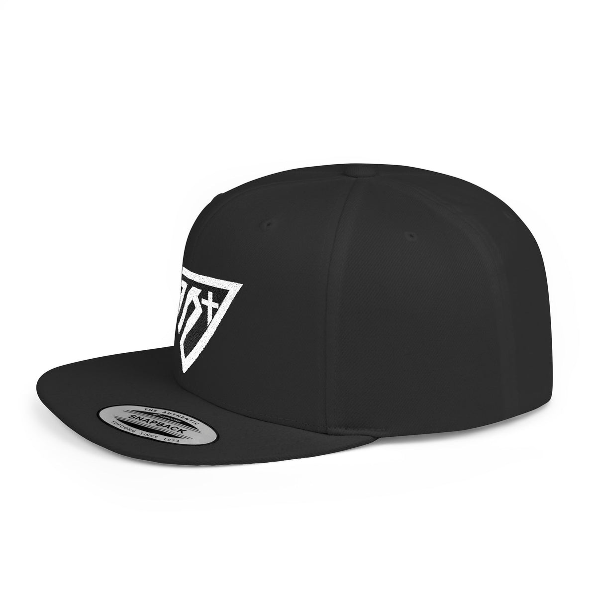 Ghost Nation Emblem Flat Bill Snapback Hat