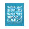 Genesis Prayer Velveteen Blue Blanket | Genesis Collection