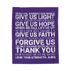 Genesis Prayer Velveteen Plush Blanket