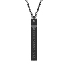 Engraved Vertical Bar Necklace