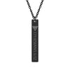Engraved Vertical Bar Necklace