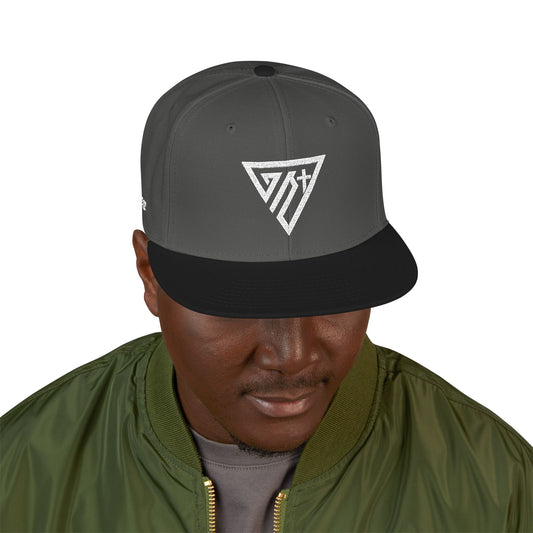 Embroidered Emblem Snapback Hat