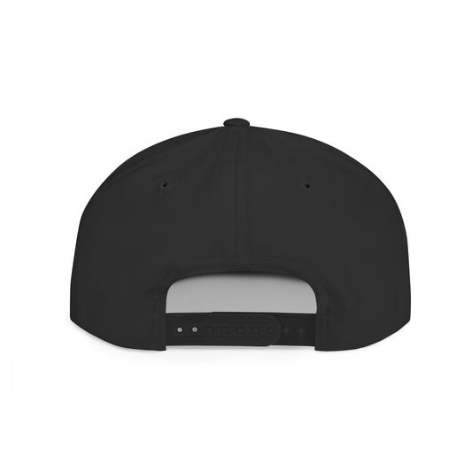 Ghost Nation Emblem Flat Bill Snapback Hat