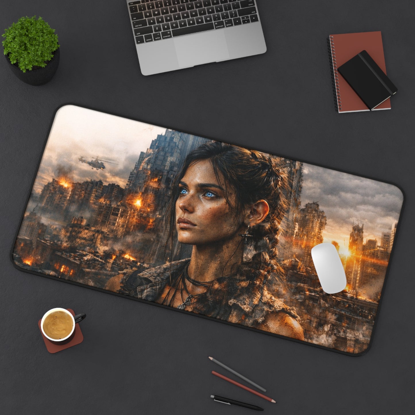 Fantasy Desk Mat I Genesis Collection I Azaryah Arcane Warrior