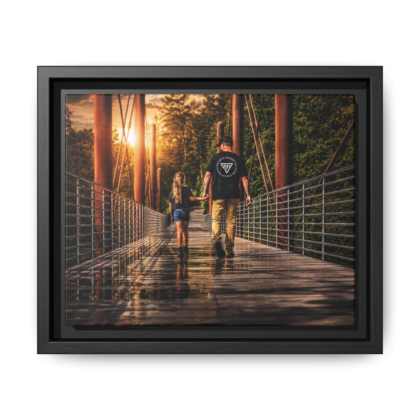 Framed Matte Canvas Print — "The Best Memories Aren't Planned" Wall Art
