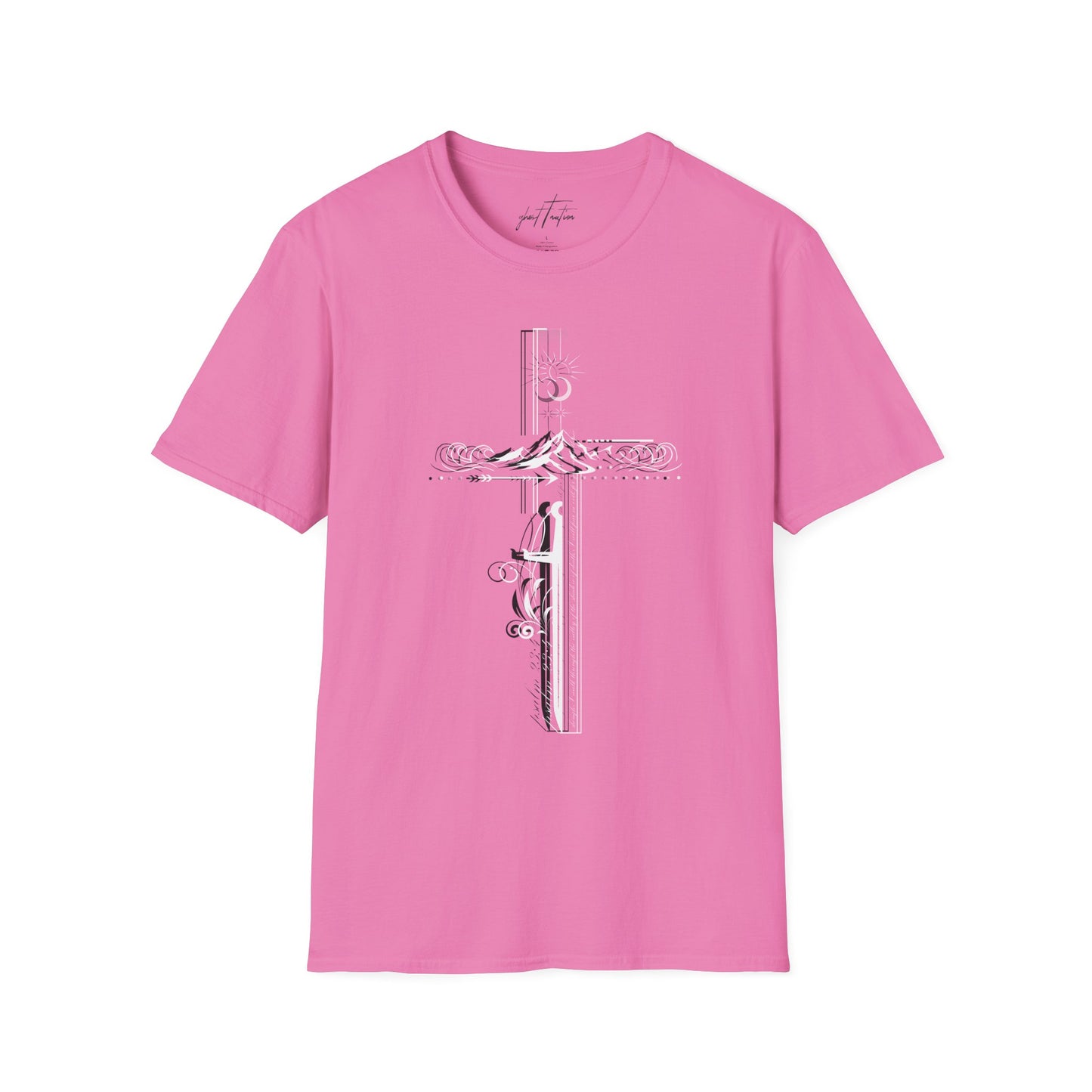 Christian Cross T-Shirt I Minimal Faith Tee I Ghost Collection