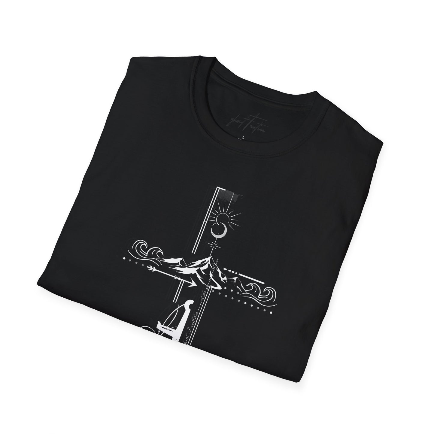 Christian Cross T-Shirt I Minimal Faith Tee I Ghost Collection