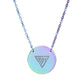 Triangle Emblem Circle Necklace