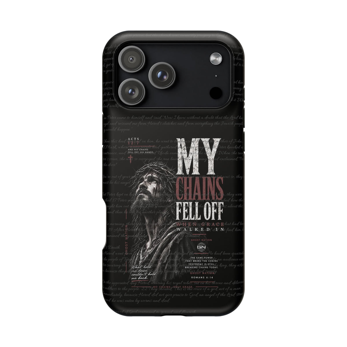 MAGNETIC TOUGH PHONE CASE, ACTS 12:7