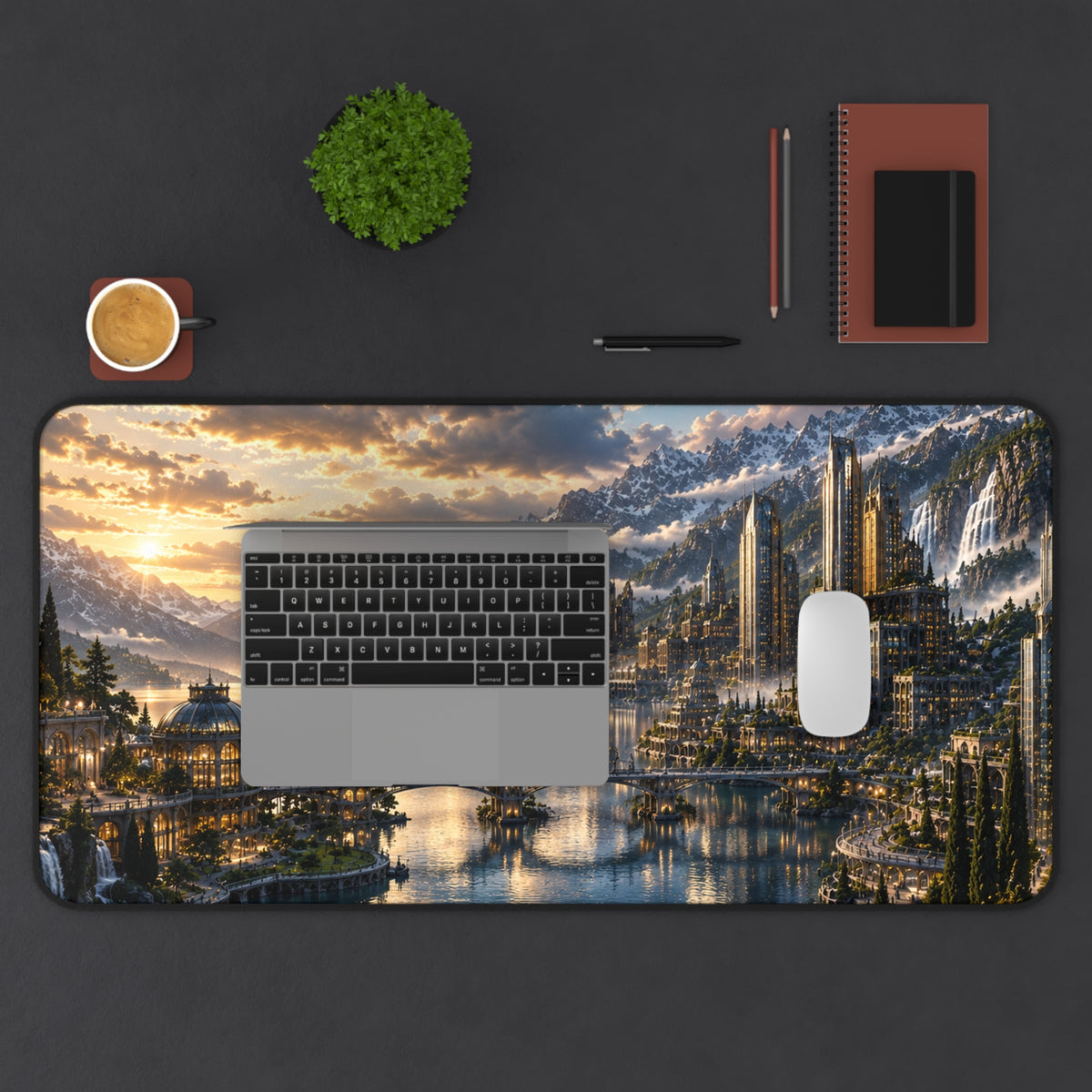 LUMIÈRE SUNSET CITY DESK MAT