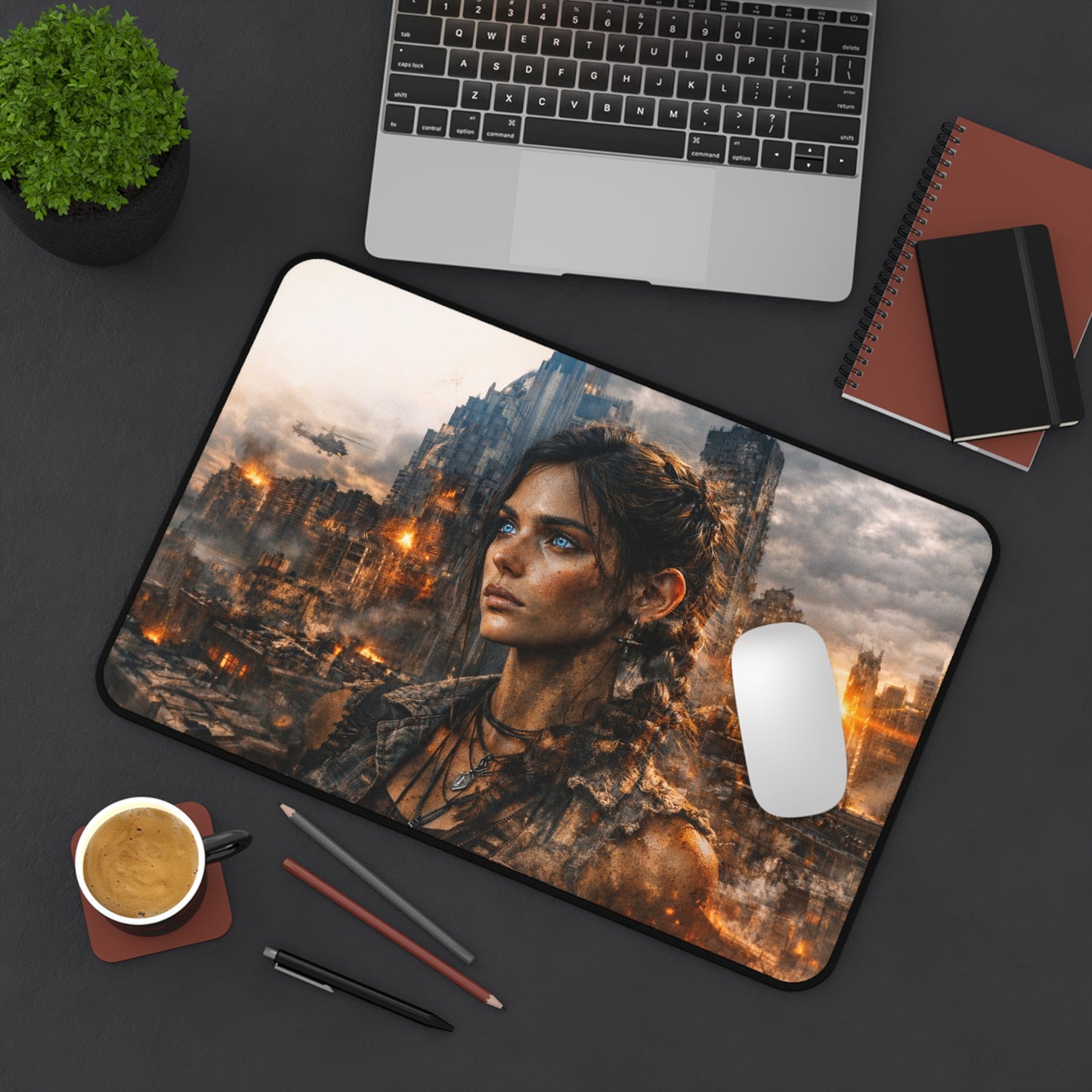 Fantasy Desk Mat I Genesis Collection I Azaryah Arcane Warrior