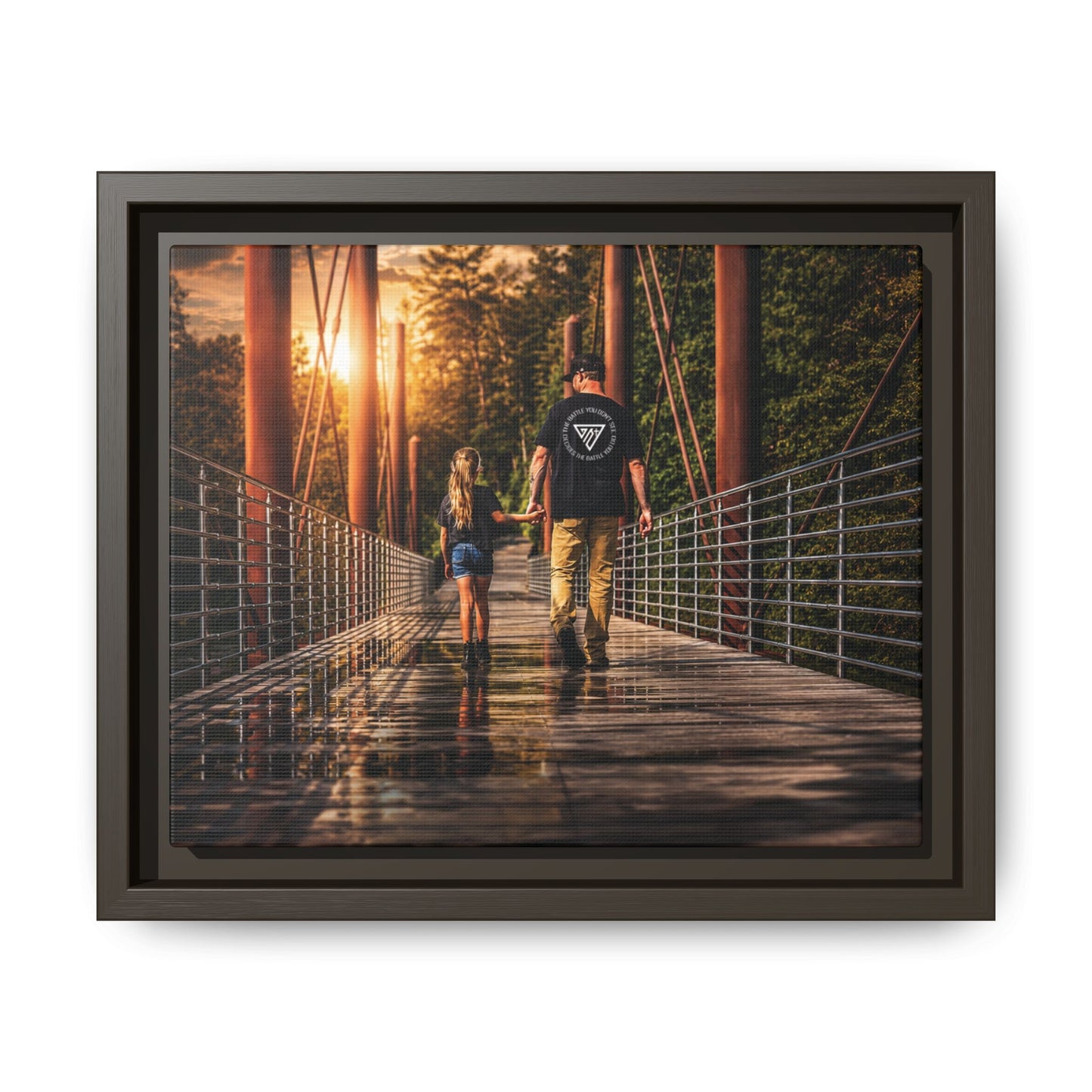 Framed Matte Canvas Print — "The Best Memories Aren't Planned" Wall Art