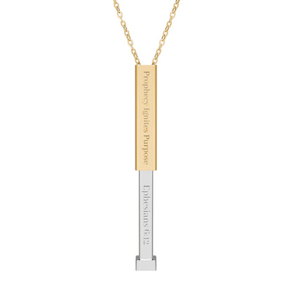 Hidden Message Necklace: Ephesians 6:12