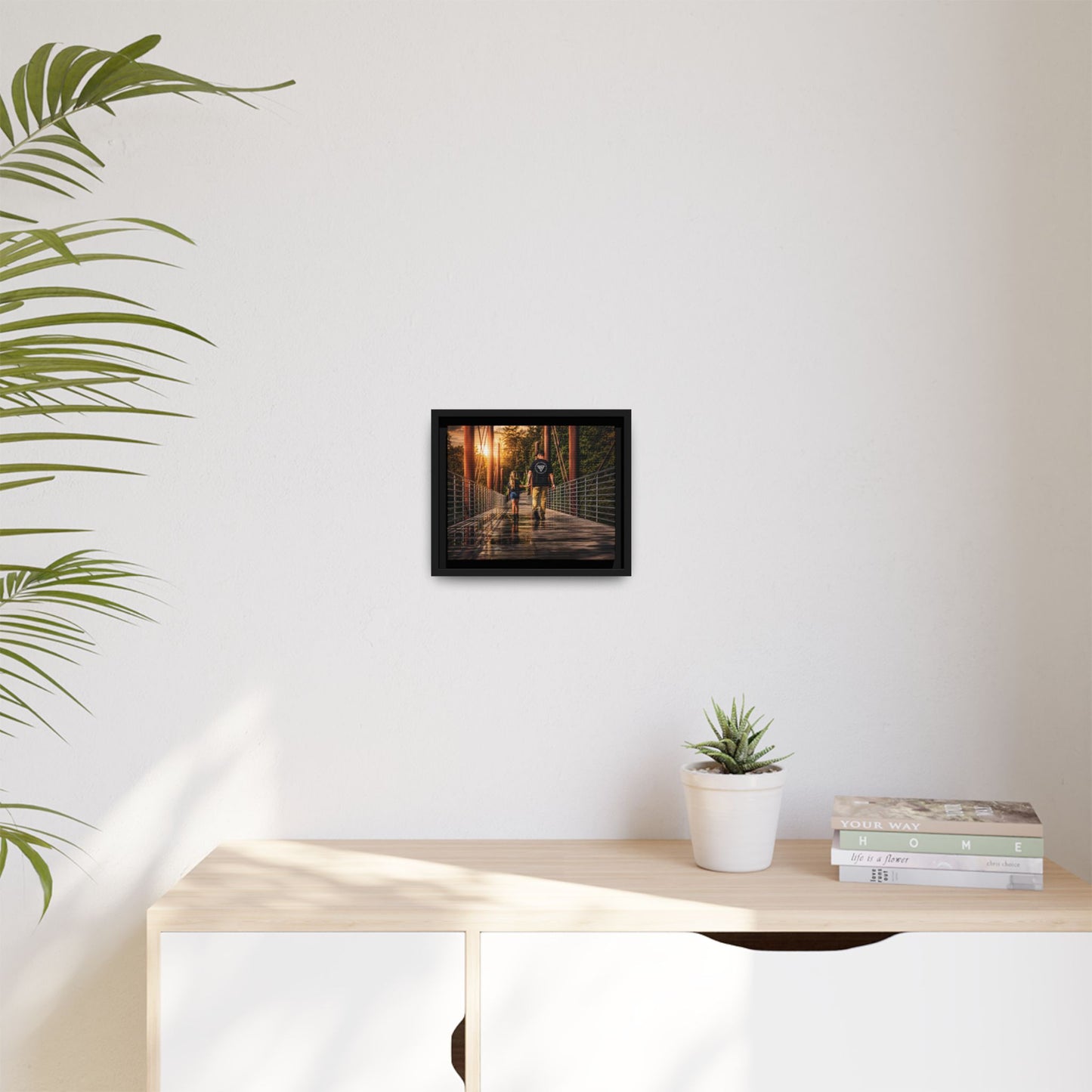 Framed Matte Canvas Print — "The Best Memories Aren't Planned" Wall Art