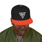 Embroidered Emblem Snapback Hat