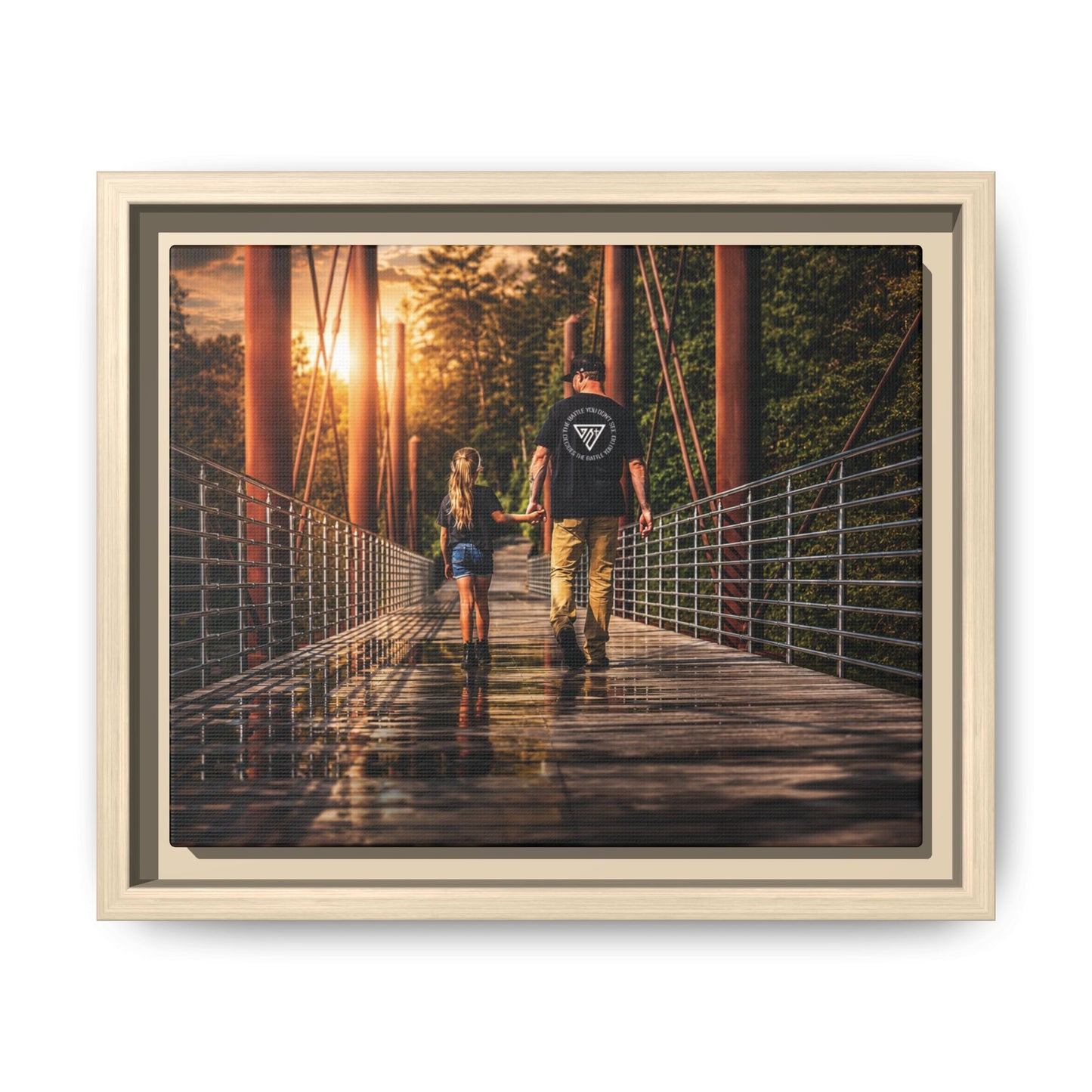 Framed Matte Canvas Print — "The Best Memories Aren't Planned" Wall Art