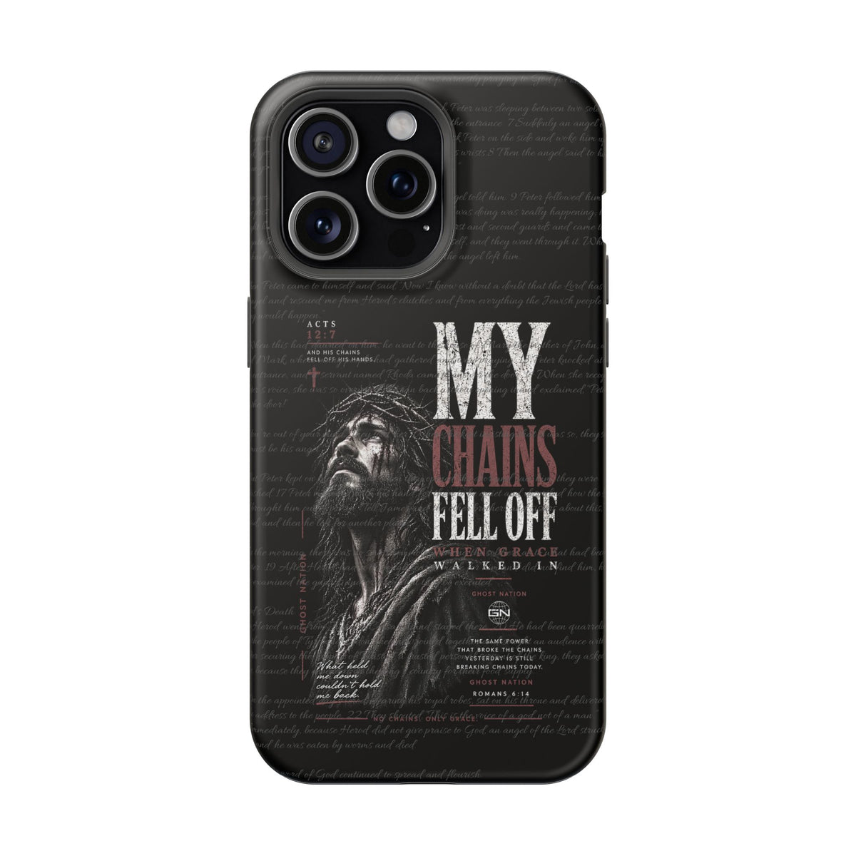 MAGNETIC TOUGH PHONE CASE, ACTS 12:7