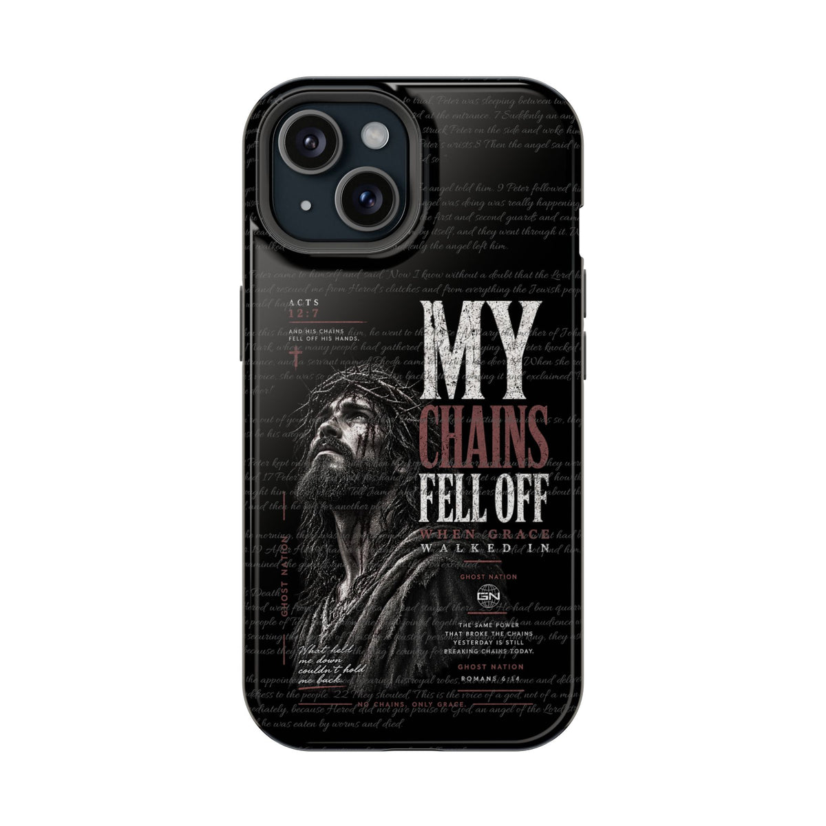 MAGNETIC TOUGH PHONE CASE, ACTS 12:7