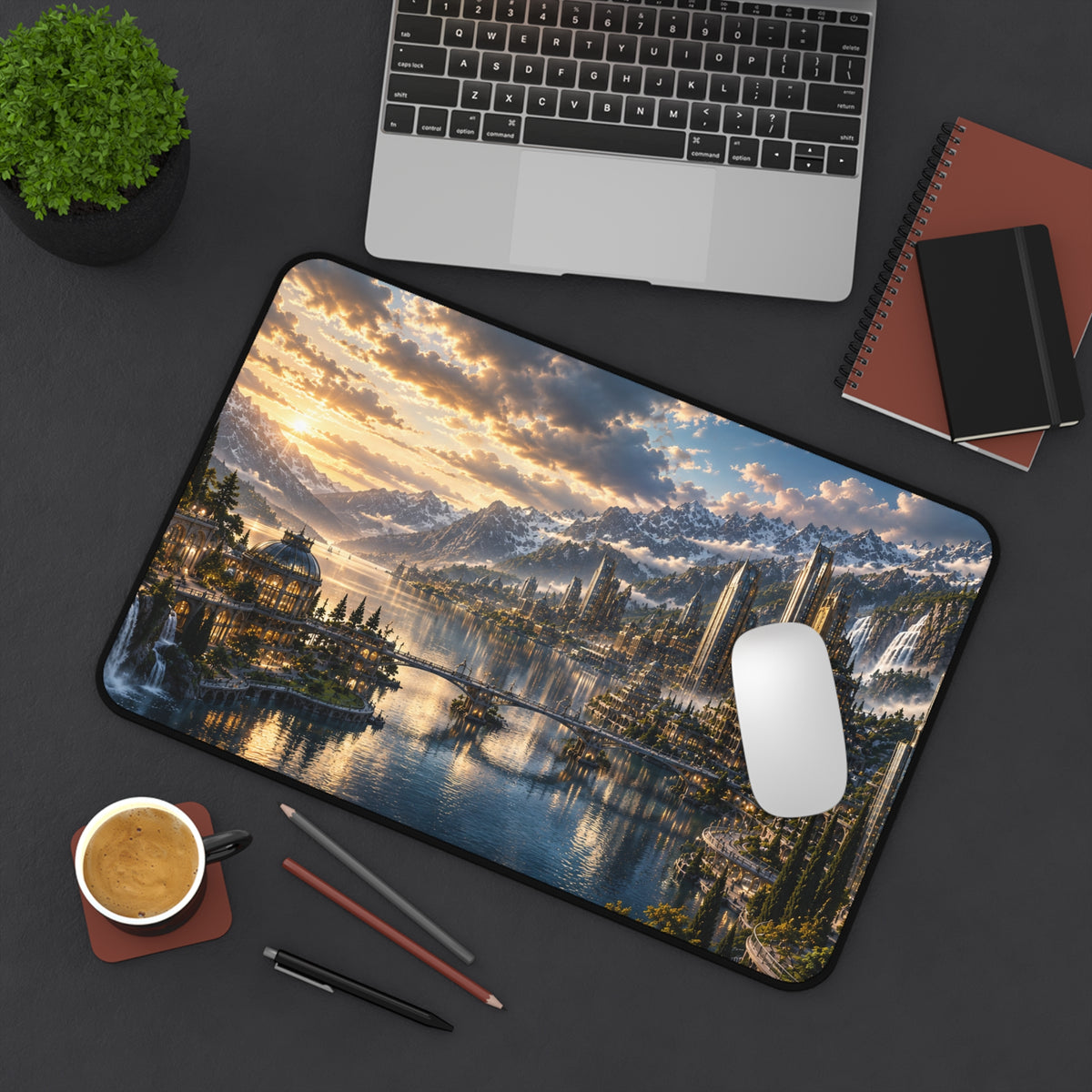 LUMIÈRE SUNSET CITY DESK MAT