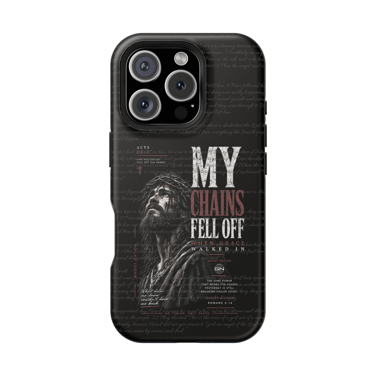 MAGNETIC TOUGH PHONE CASE, ACTS 12:7