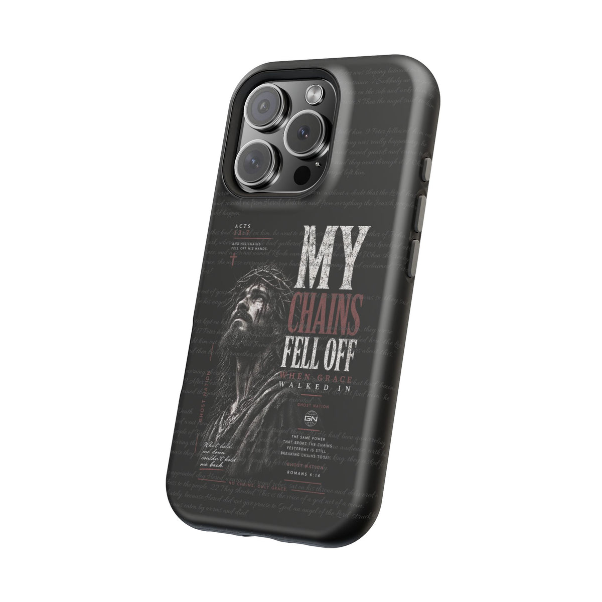 MAGNETIC TOUGH PHONE CASE, ACTS 12:7