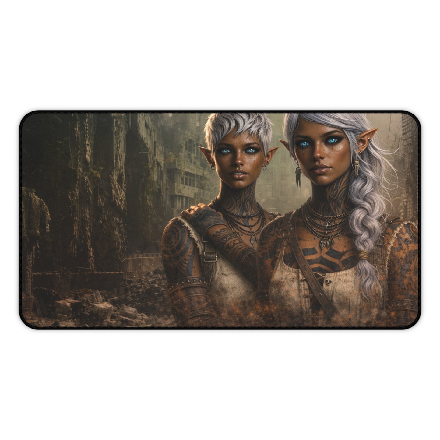 Fantasy Desk Mat I Genesis Collection I Arcane Sisters Mora & Nadaya