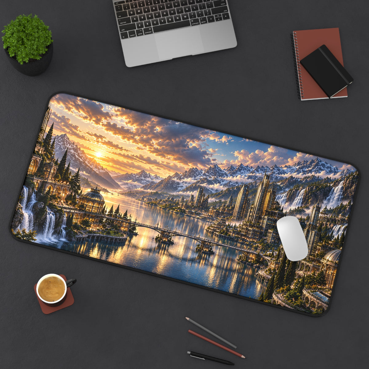LUMIÈRE SUNSET CITY DESK MAT