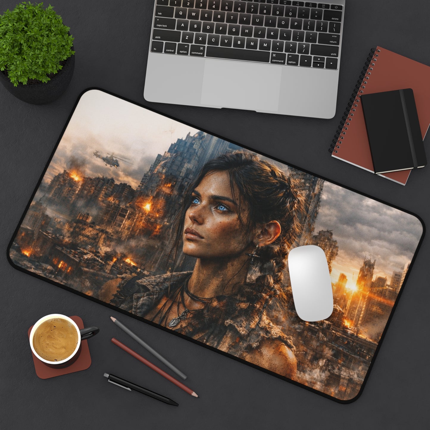 Fantasy Desk Mat I Genesis Collection I Azaryah Arcane Warrior