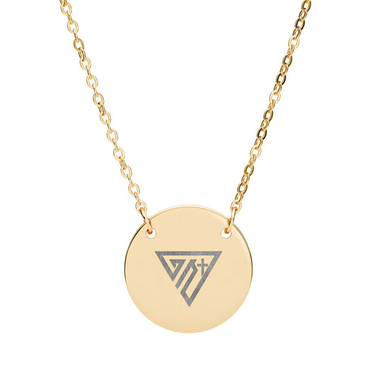 Engraved Circle Necklace I Ghost Collection