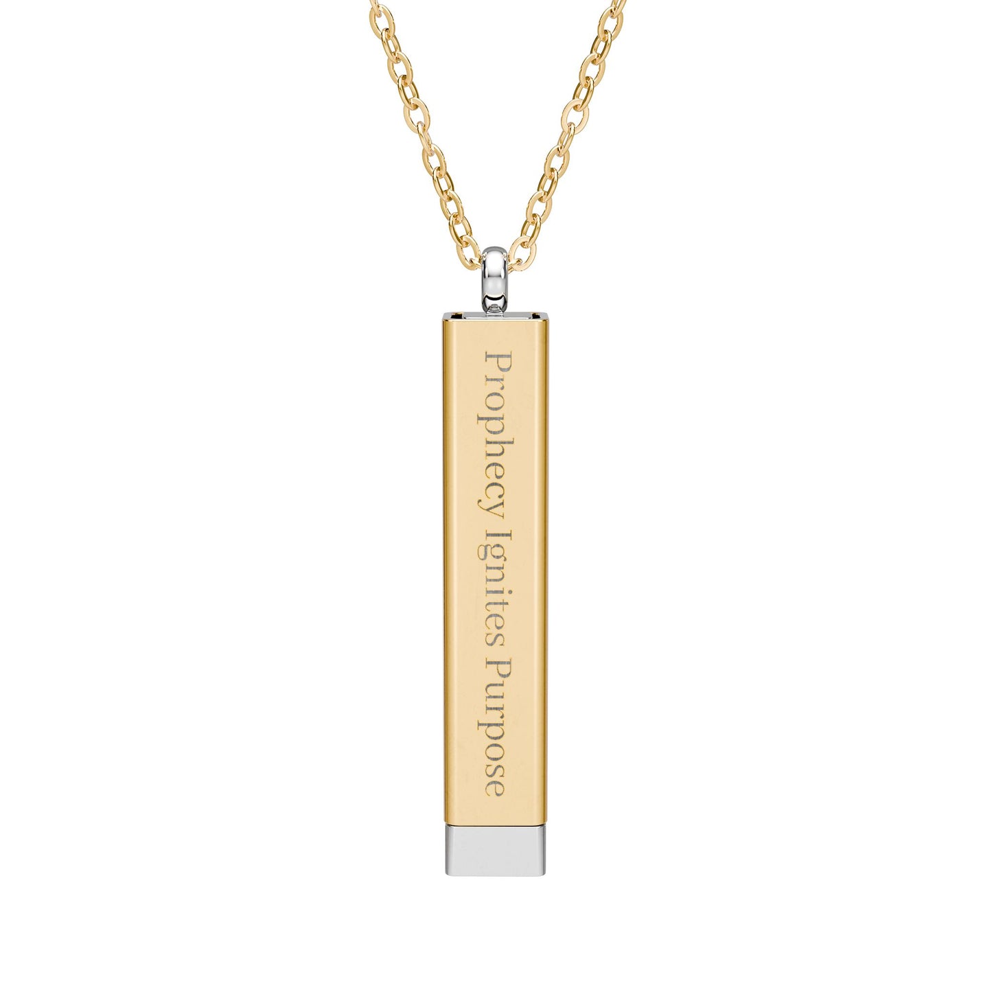 Hidden Message Sliding Bar Necklace I Ghost Collection
