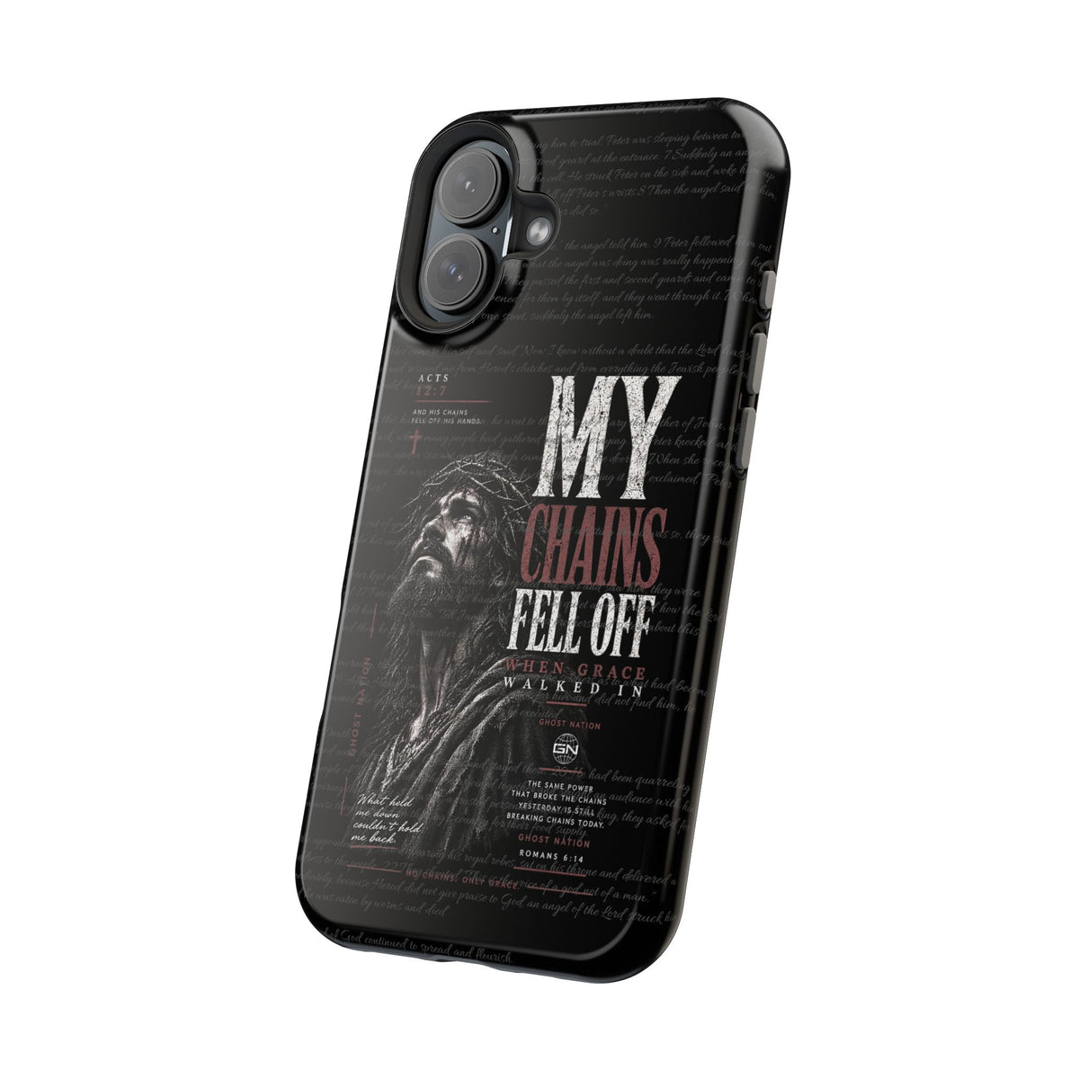 MAGNETIC TOUGH PHONE CASE, ACTS 12:7