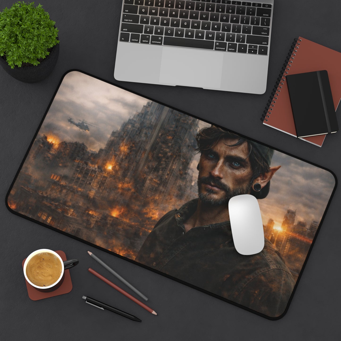 Fantasy Desk Mat I Genesis Collection I Dex Elf Warrior