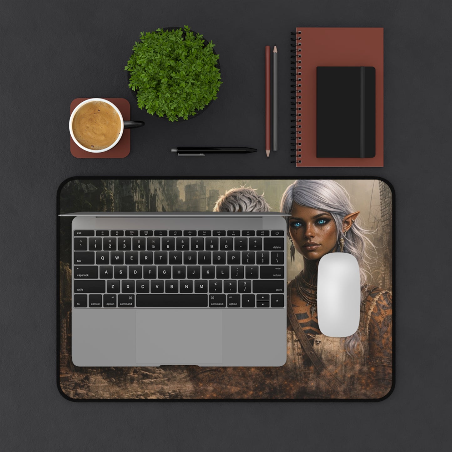 Fantasy Desk Mat I Genesis Collection I Arcane Sisters Mora & Nadaya