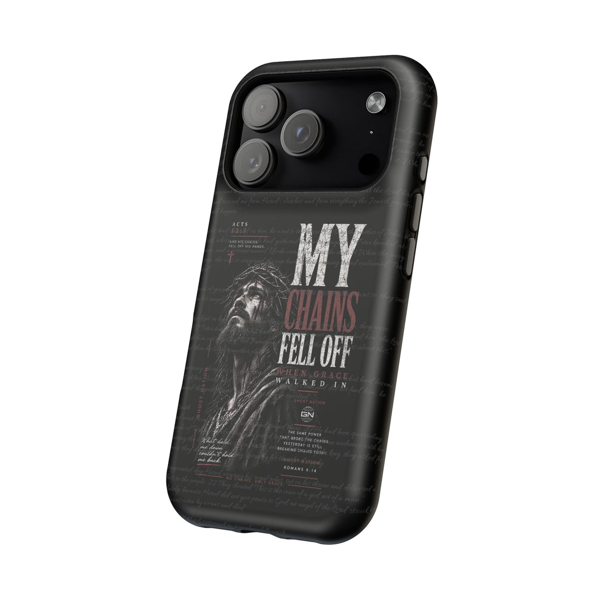 MAGNETIC TOUGH PHONE CASE, ACTS 12:7