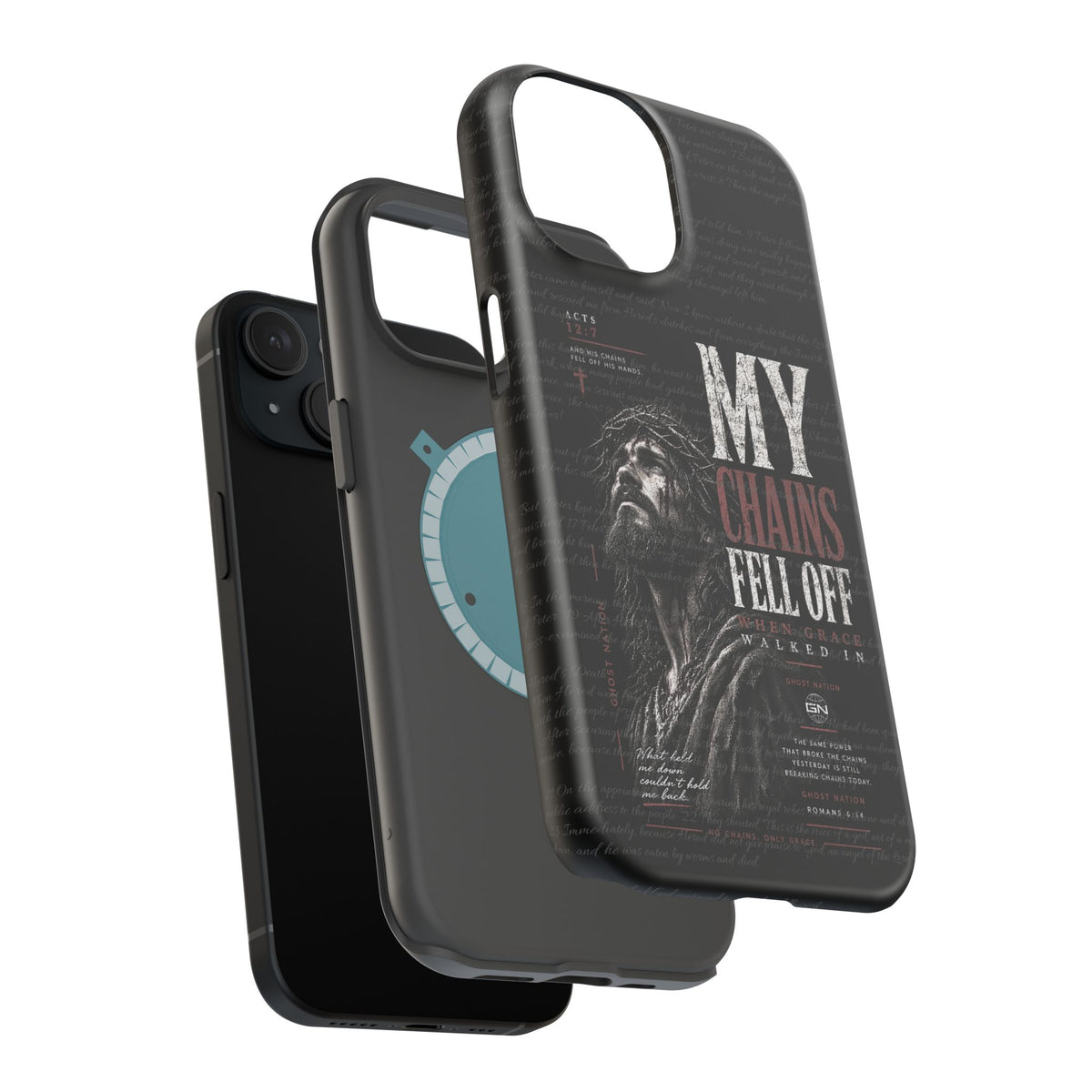 MAGNETIC TOUGH PHONE CASE, ACTS 12:7