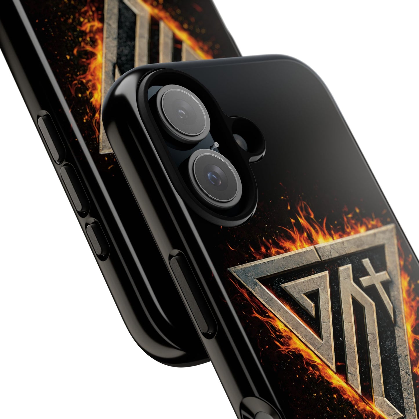 Christian Phone Case I Genesis Collection I Spiritual Warfare Flame Emblem