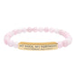 Natural Stone Stretch Bar Bracelet (Engraving), PSALM 18:2