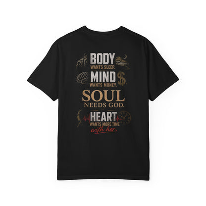 Battle Tee: Body. Mind. Soul. Heart.