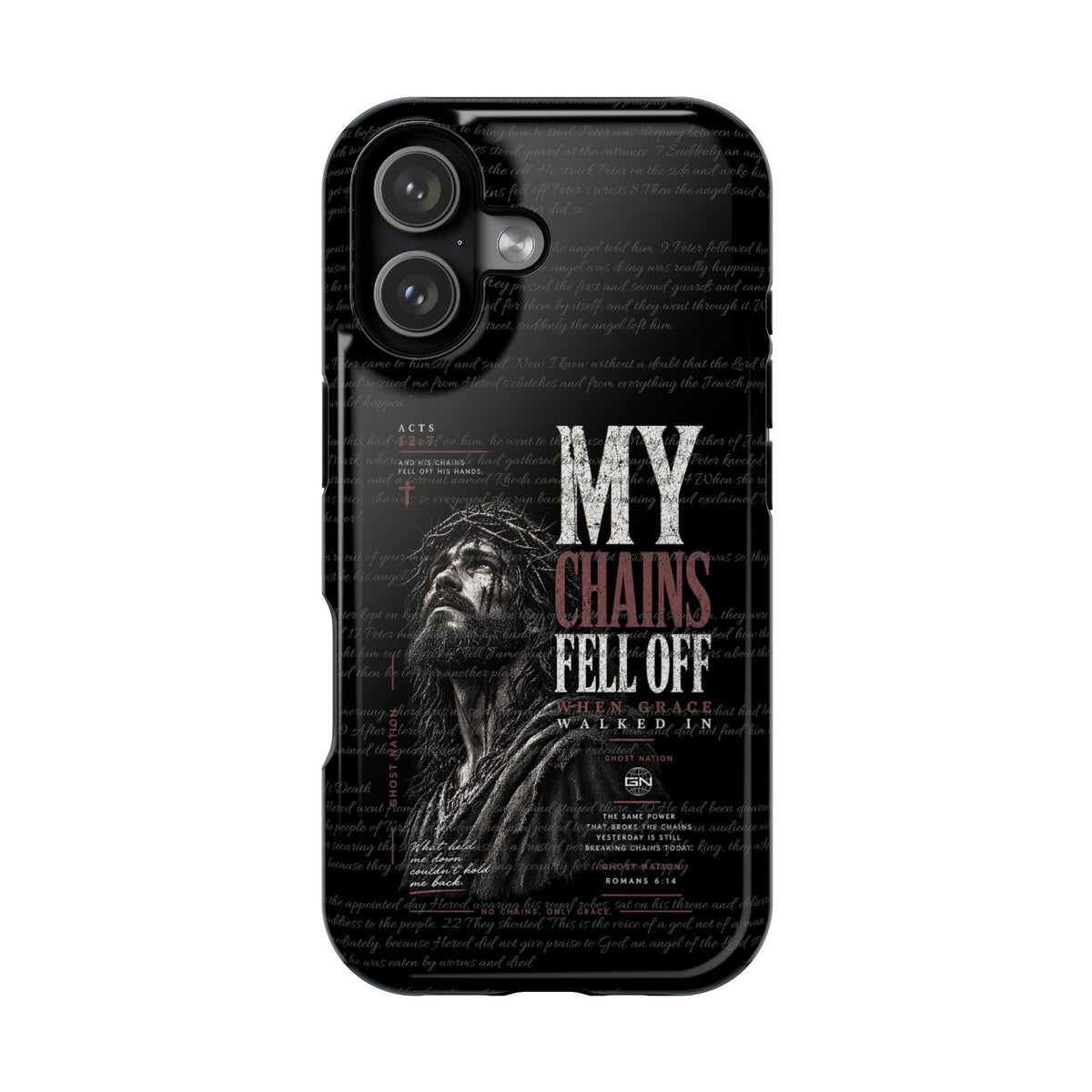 MAGNETIC TOUGH PHONE CASE, ACTS 12:7