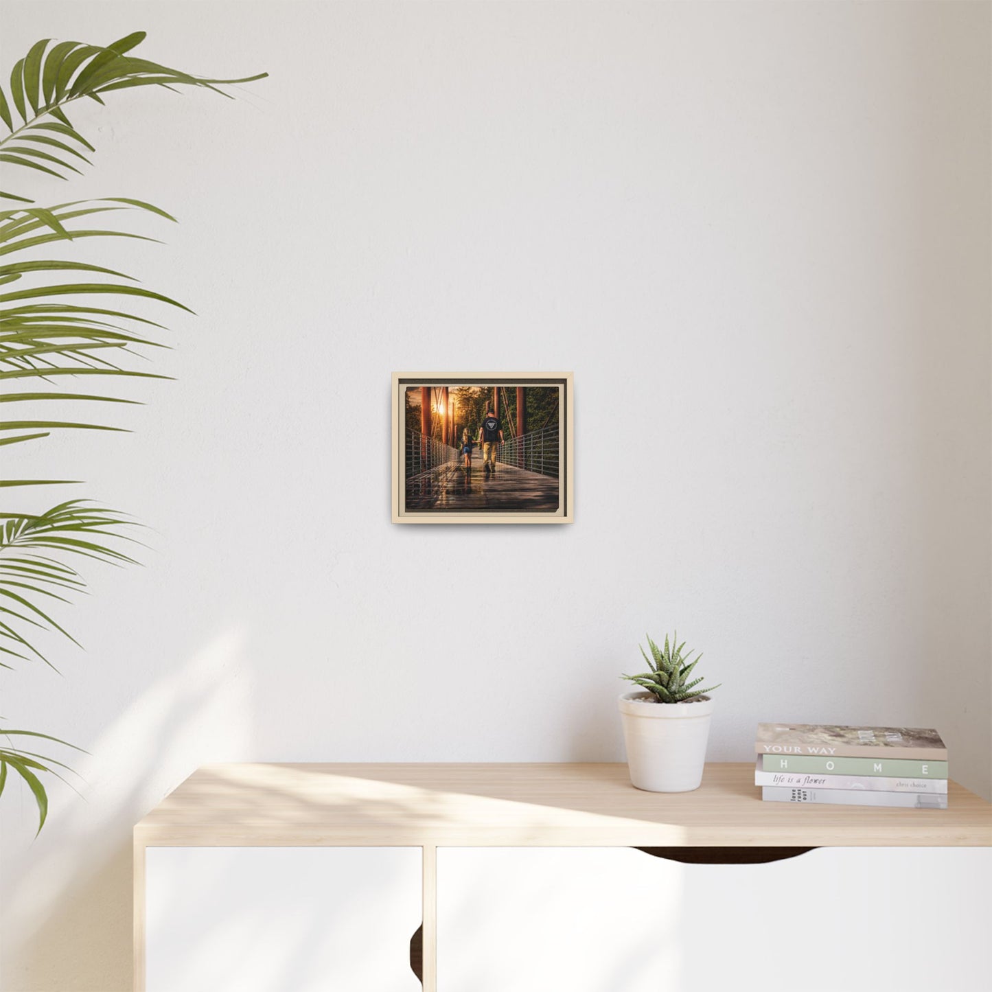 Framed Matte Canvas Print — "The Best Memories Aren't Planned" Wall Art
