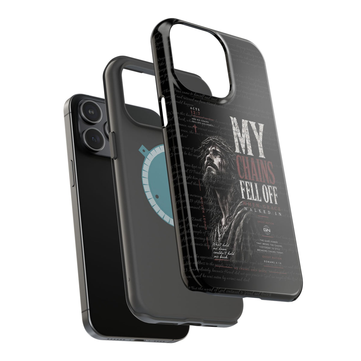 MAGNETIC TOUGH PHONE CASE, ACTS 12:7