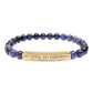 Natural Stone Stretch Bar Bracelet (Engraving), PSALM 18:2