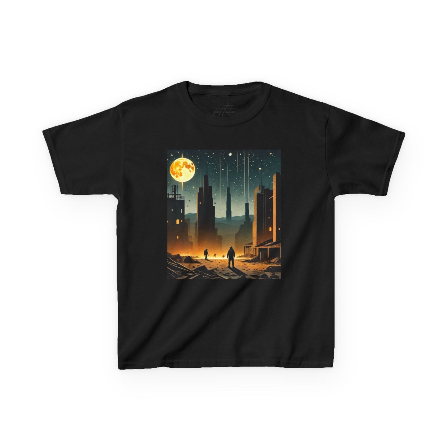 Falling Stars Kids Tee | Sci‑Fi Skyline I Genesis Collection