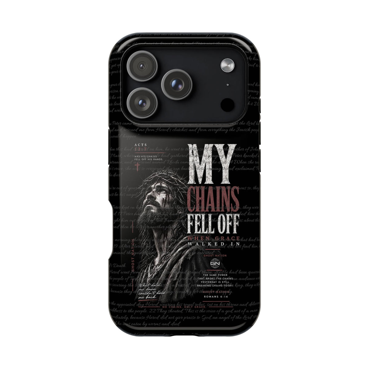MAGNETIC TOUGH PHONE CASE, ACTS 12:7