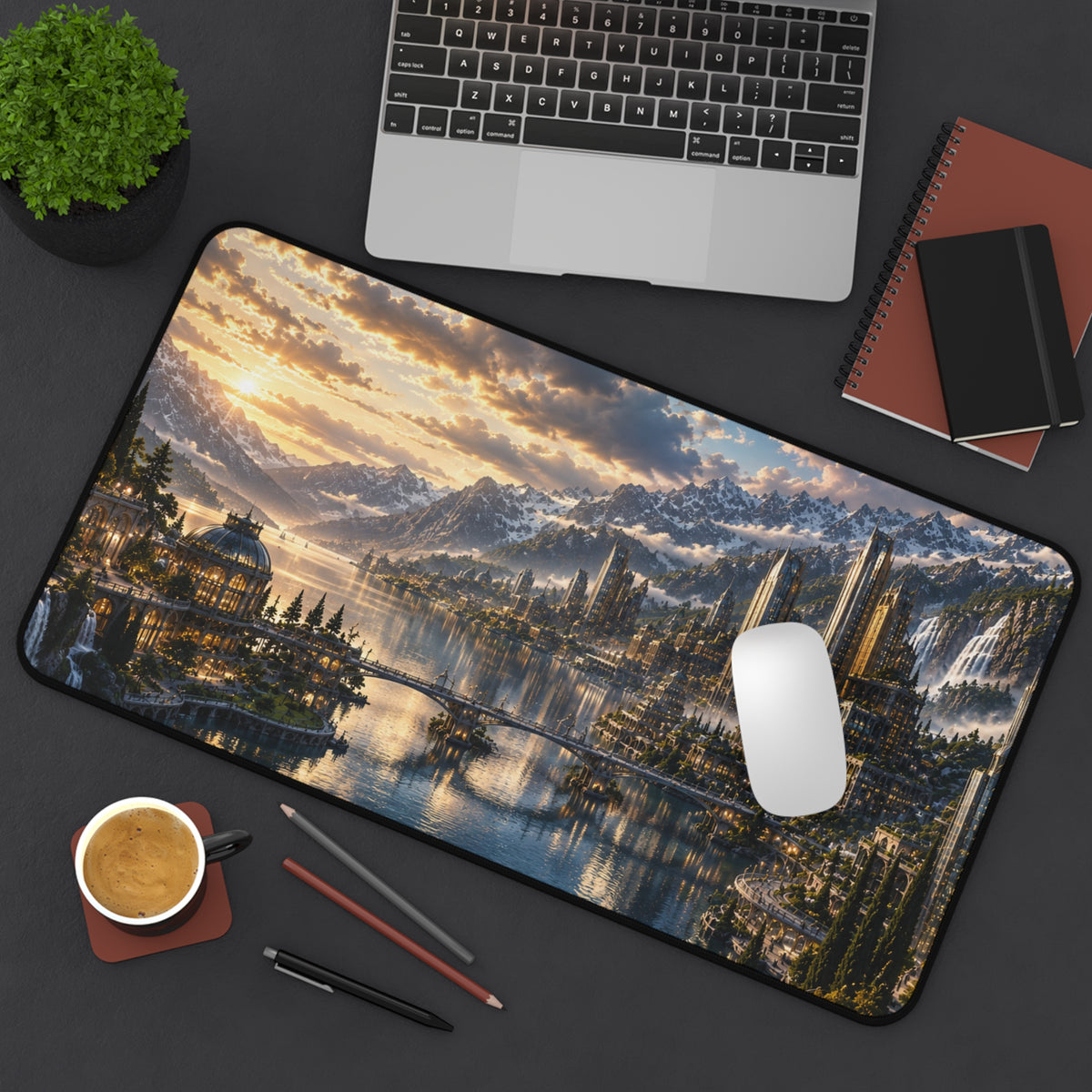 LUMIÈRE SUNSET CITY DESK MAT