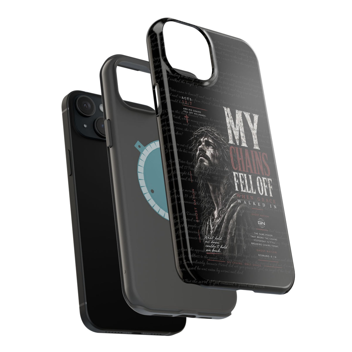MAGNETIC TOUGH PHONE CASE, ACTS 12:7