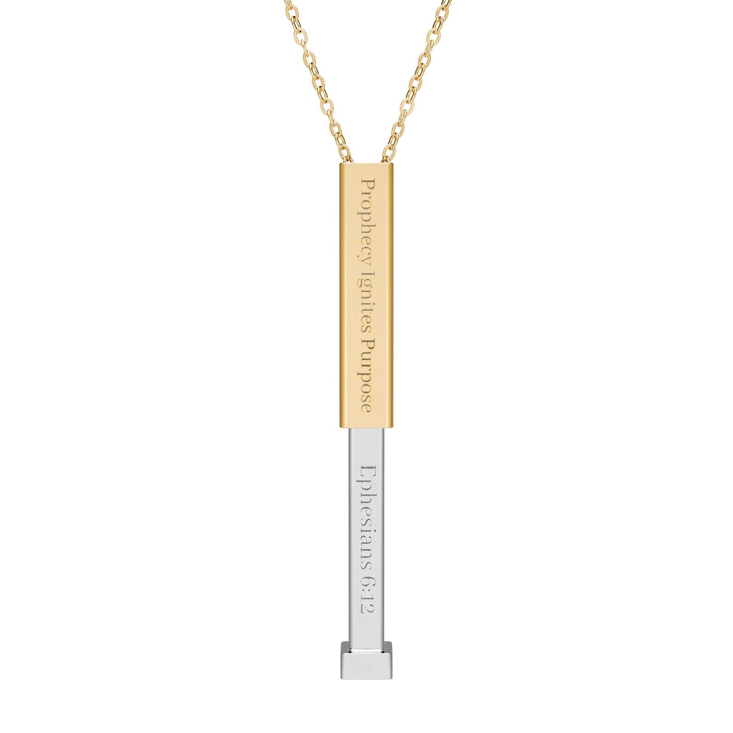 Hidden Message Sliding Bar Necklace I Ghost Collection